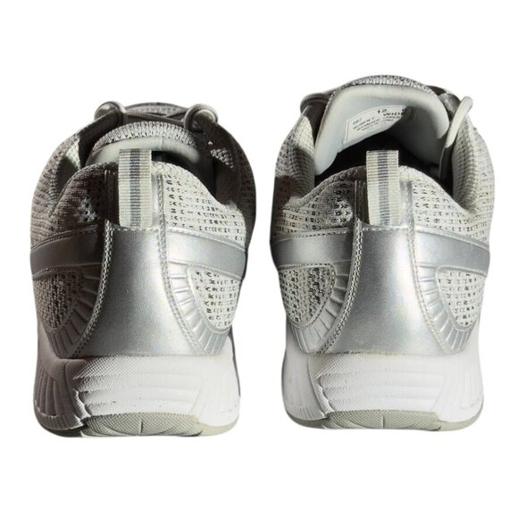 Orthofeet Womens Wide Fit Sneakers Size 12 D Silver/Gray Knit Mesh - Picture 5 of 11